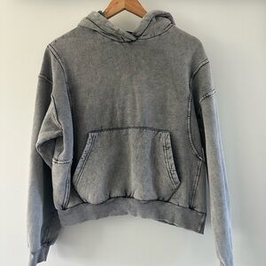 Gray Hooded Sweatshirt